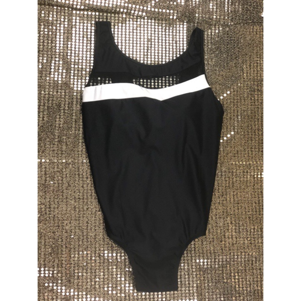 Black & White One Piece Swimsuit